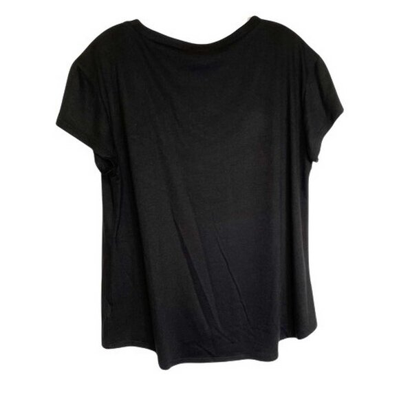 DG2 by Diane Gilman Embellished Hi-Low Short-Sleeve Tee MEDIUM (616) - Picture 2 of 8